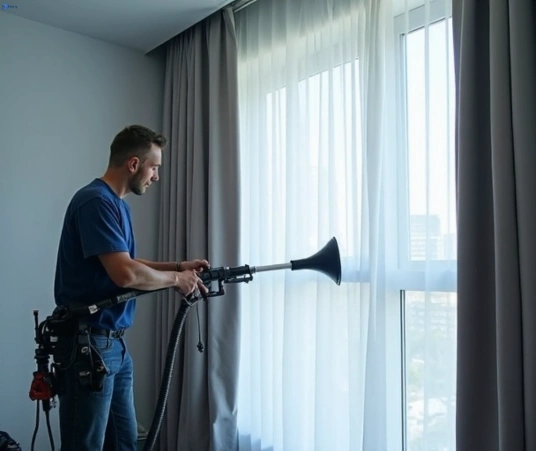 Professional curtain steam cleaning process equipment Matty Curtain Cleaning warrawong-nsw